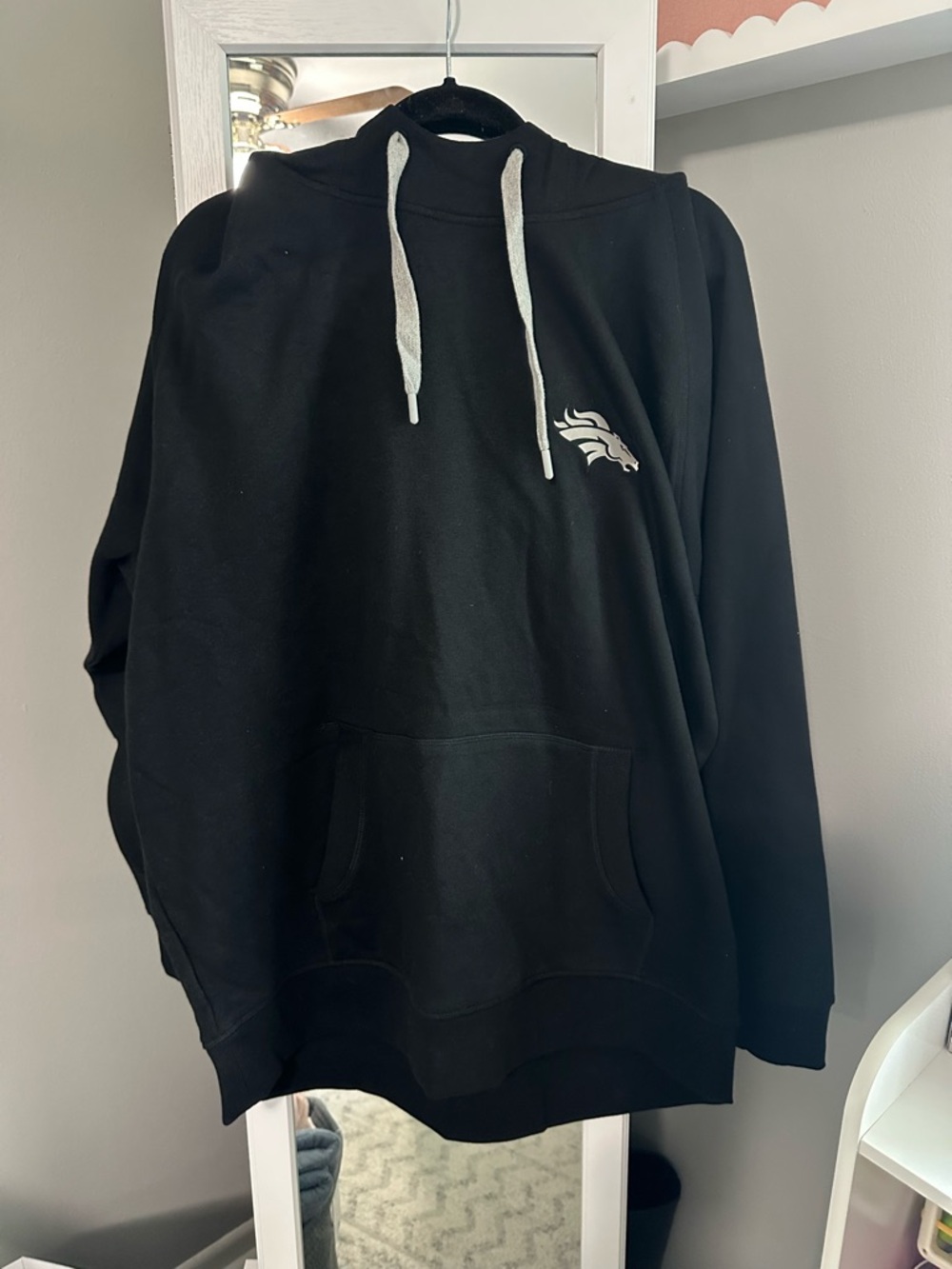 Antigua Black Denver Broncos Hoodie